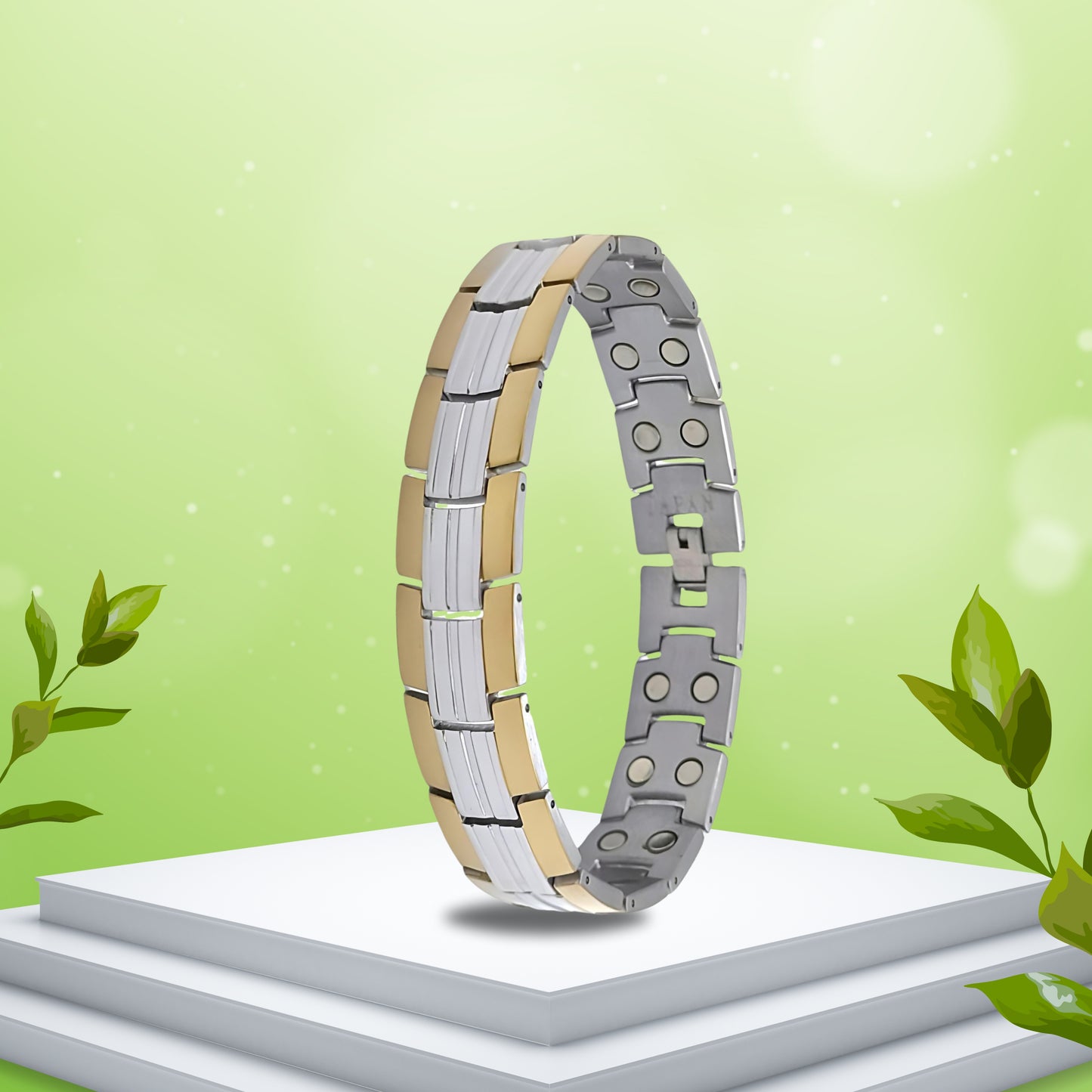 Titanium Bio Magnetic Bracelet For Men Stainless Steel Bracelet Maintain Blood Circulation In Body