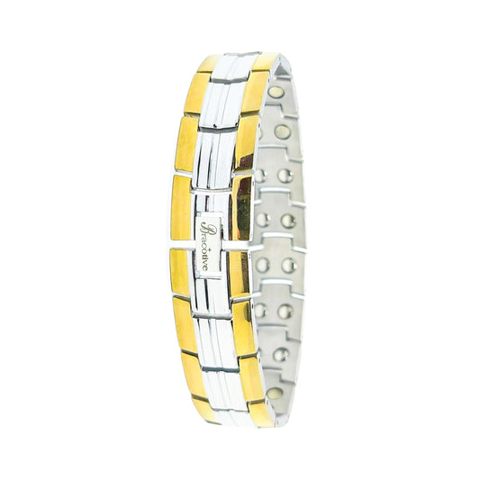 Premium Silver-Gold Magnetic Bracelet Just Rs.1099/-