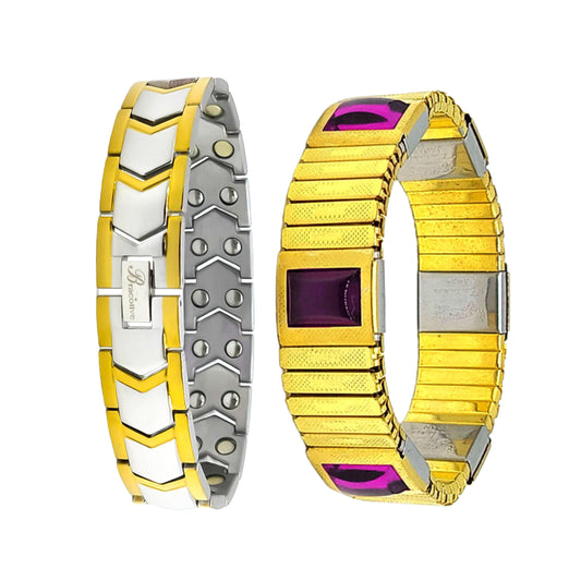 Anti-Tarnish Bp Bracelet Combo Set Pack Of 2