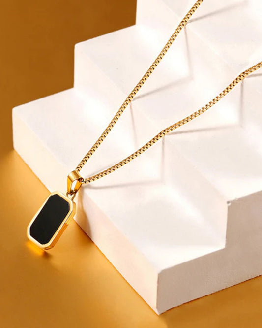 Combo Black-Pink-Gold Pendant Chain For Women / Anti Tarnish / Waterproof Jewelry