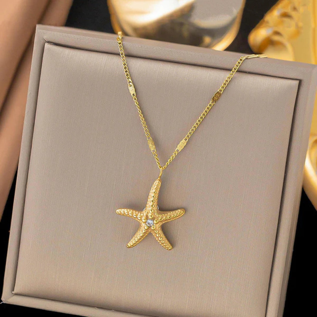 Gold Star Fish Pendant Gold Chain For Women Just Rs.499/-