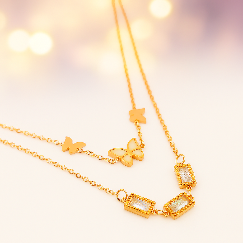 Stylish Anti Tarnish Waterproof Daily Wear Necklace For Women Best Gift For Birthday