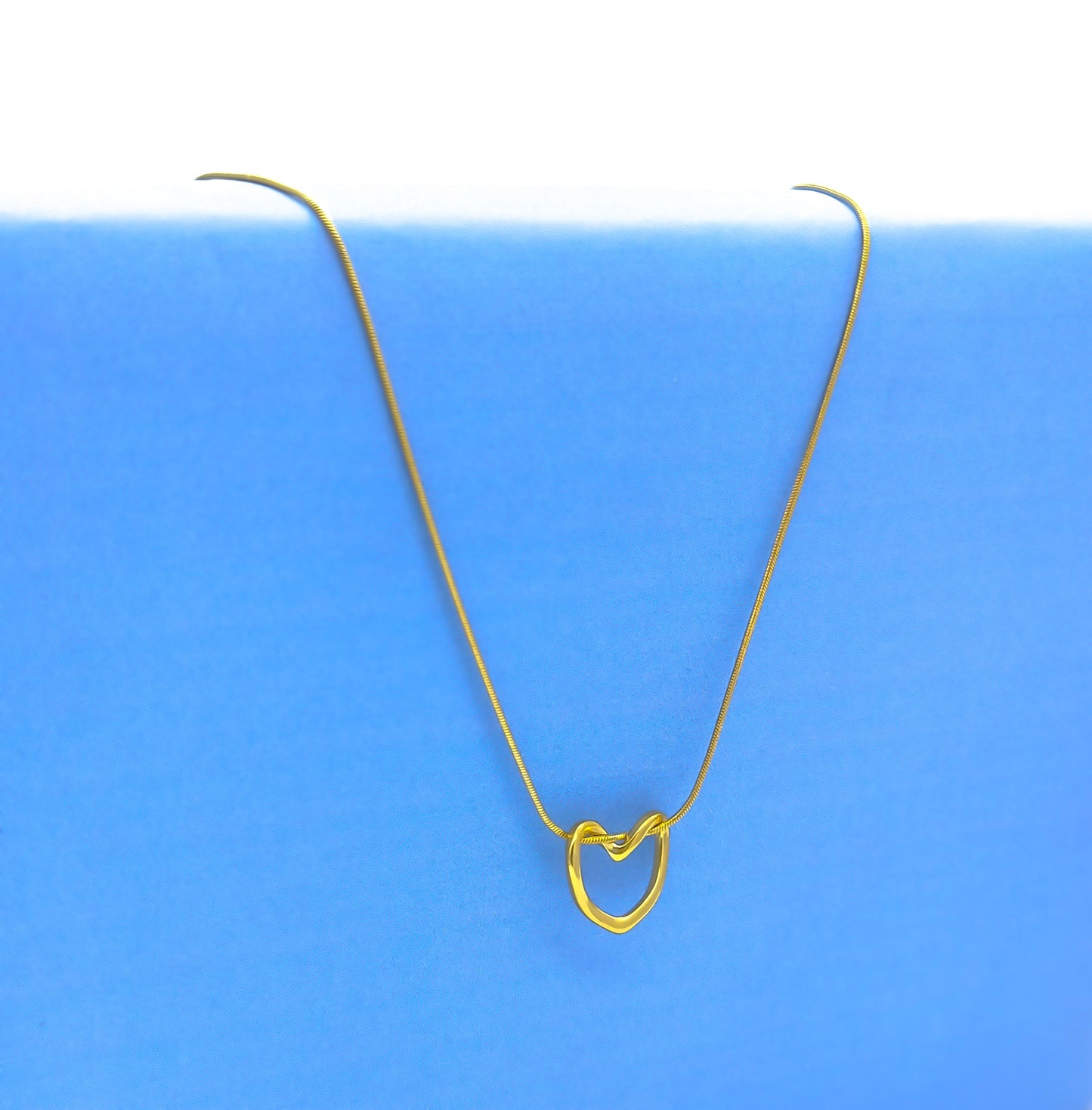 Latest Heart Pendant Simple Chain Necklace For Women Anti Tarnish Skin Friendly