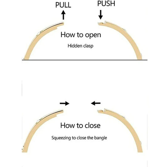 Women Simple Anti Tarnish Bangle Latest Stylish Golden Polish