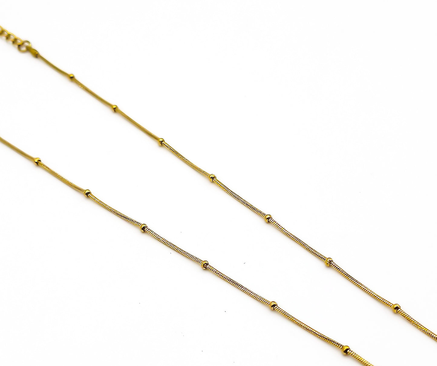 Skin-Friendly Diamond Shape Pendant&Chain Gold Plated Waterproof For Women
