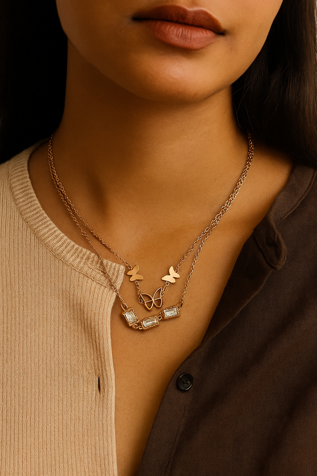 Stylish Anti Tarnish Waterproof Daily Wear Necklace For Women Best Gift For Birthday
