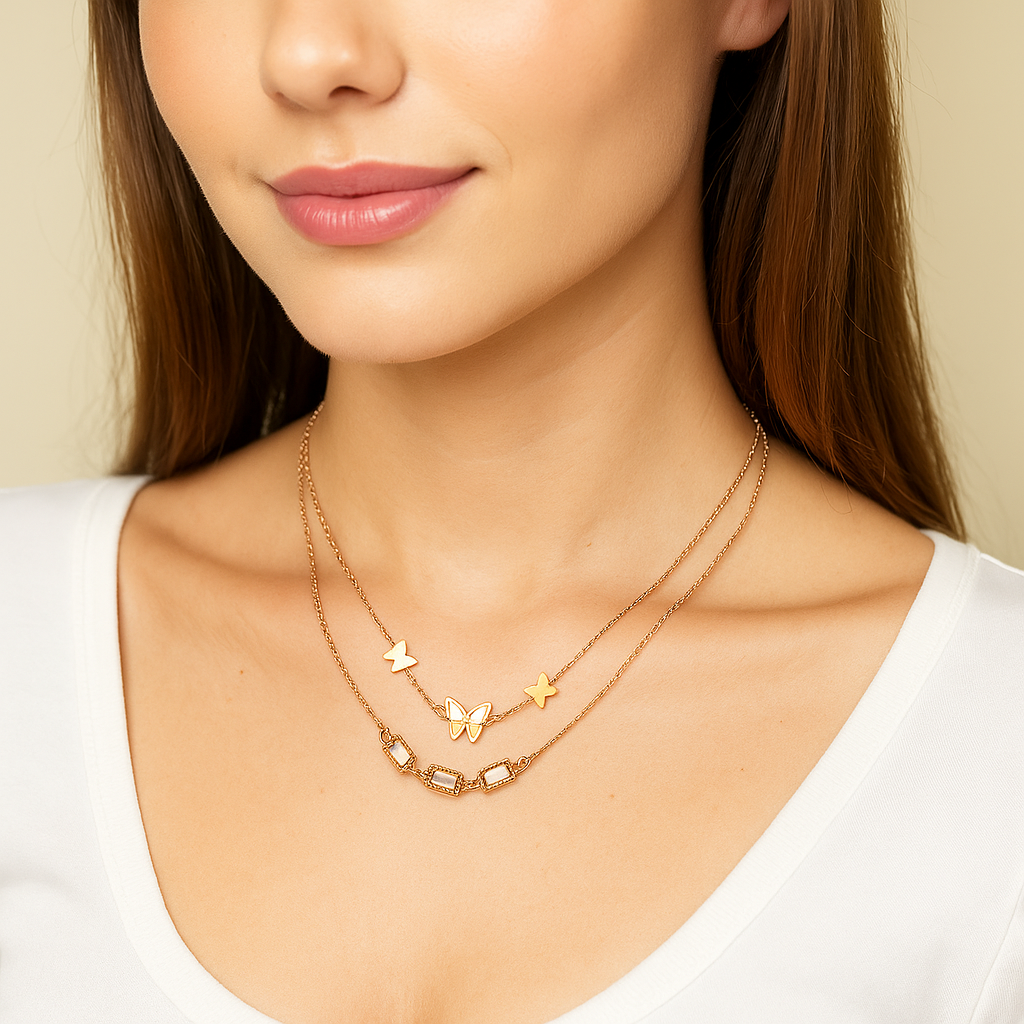 Stylish Anti Tarnish Waterproof Daily Wear Necklace For Women Best Gift For Birthday