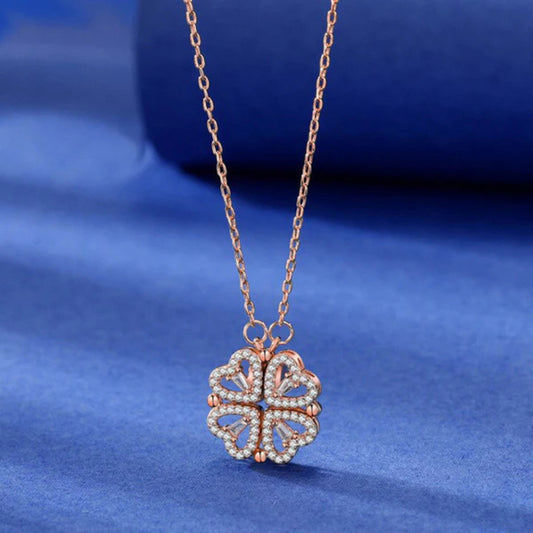 Four Open Heart Rosegold Chain For Women Just Rs.499/-