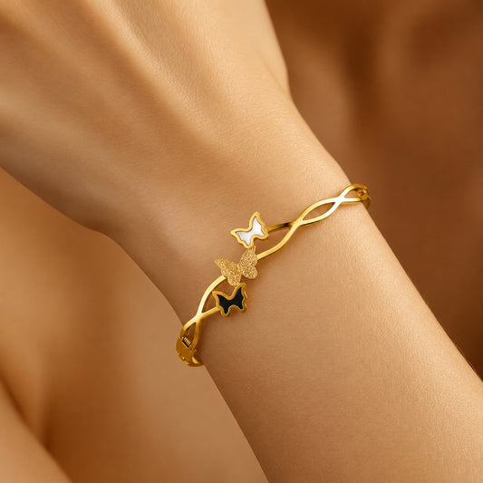 Gold Plated Combo Bangle For Women
