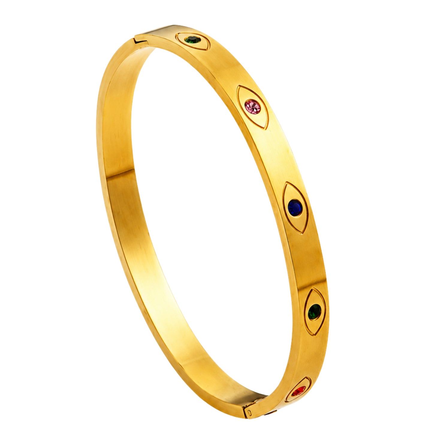 MultiColour Evil Eye Golden Bangle For Women Just Rs.399/-