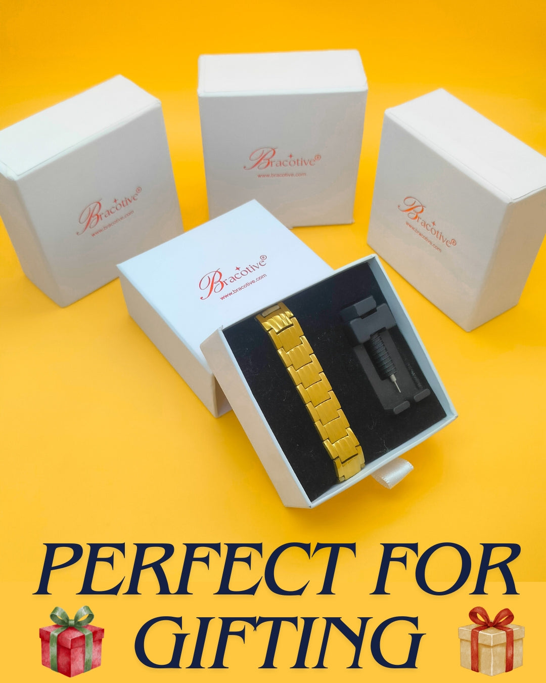 Golden Titanium Bracelet For Men Just Rs.999/-