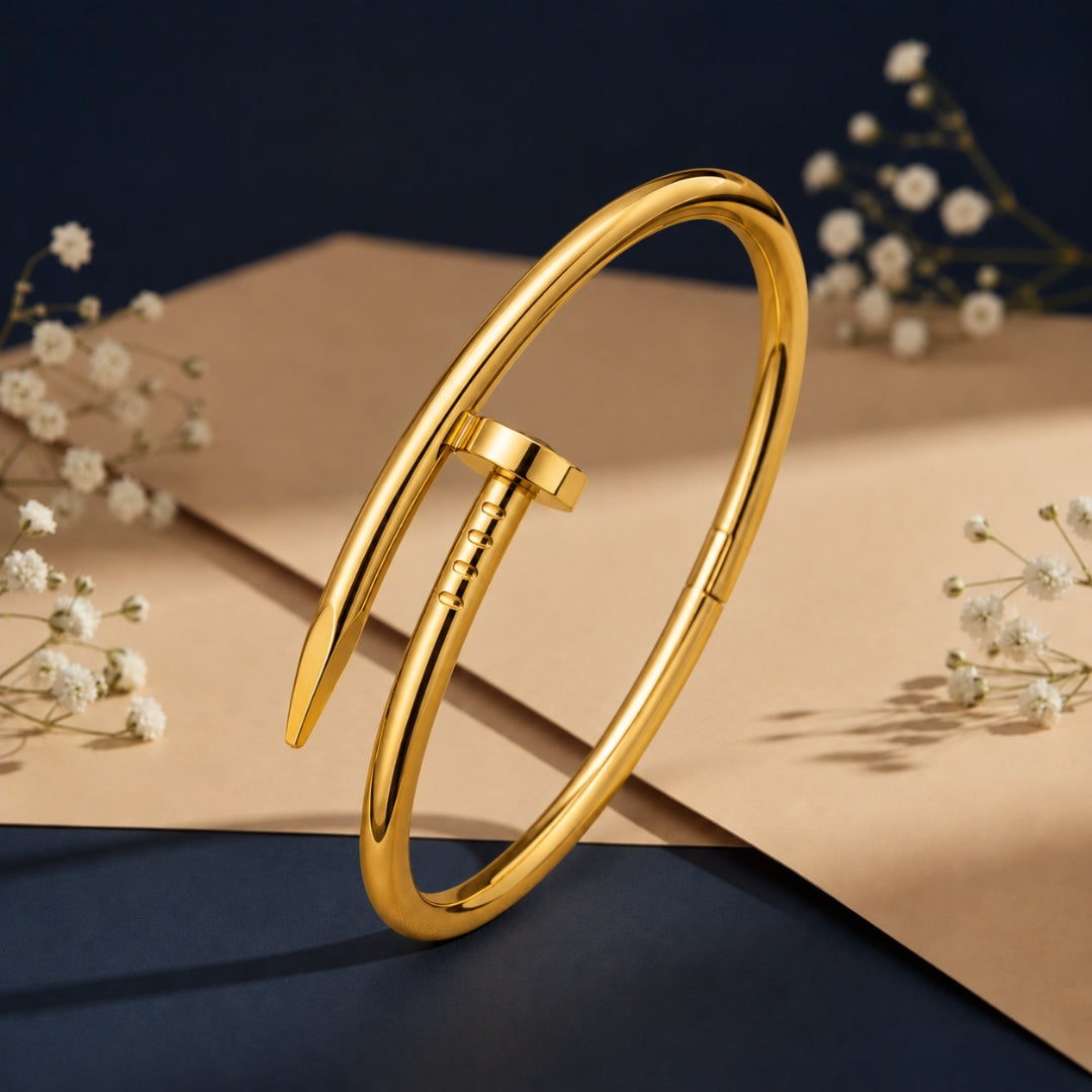 Gold Nail Bangle For Women Just Rs.399/-