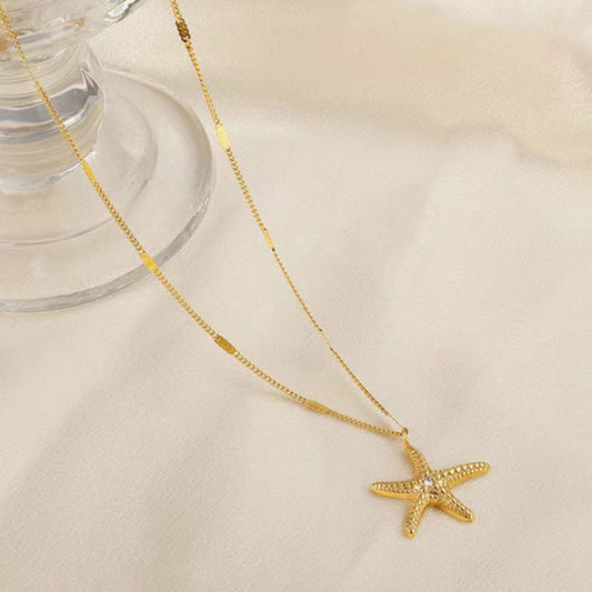 Gold Star Fish Pendant Gold Chain For Women Just Rs.499/-