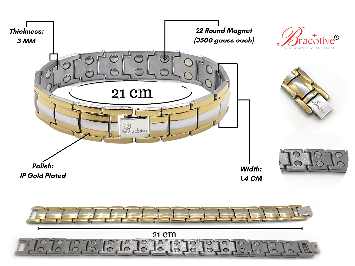 Magnetic Bracelet For Men Bp Maintain Titanium Stainless Steel Bracelet For Bio Magnetic Bracelet