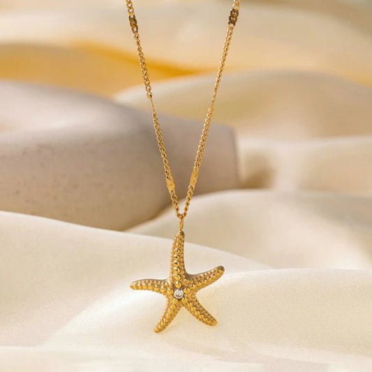 Gold Star Fish Pendant Gold Chain For Women Just Rs.499/-