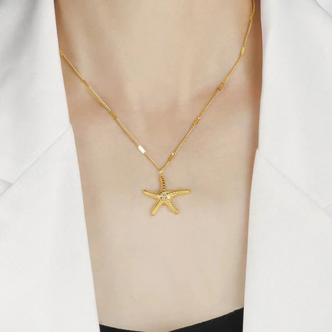 Gold Star Fish Pendant Gold Chain For Women Just Rs.499/-