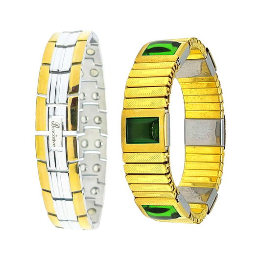 Anti Tarnish Waterproof Bracelet For Men-Women Combo Pack Of 2
