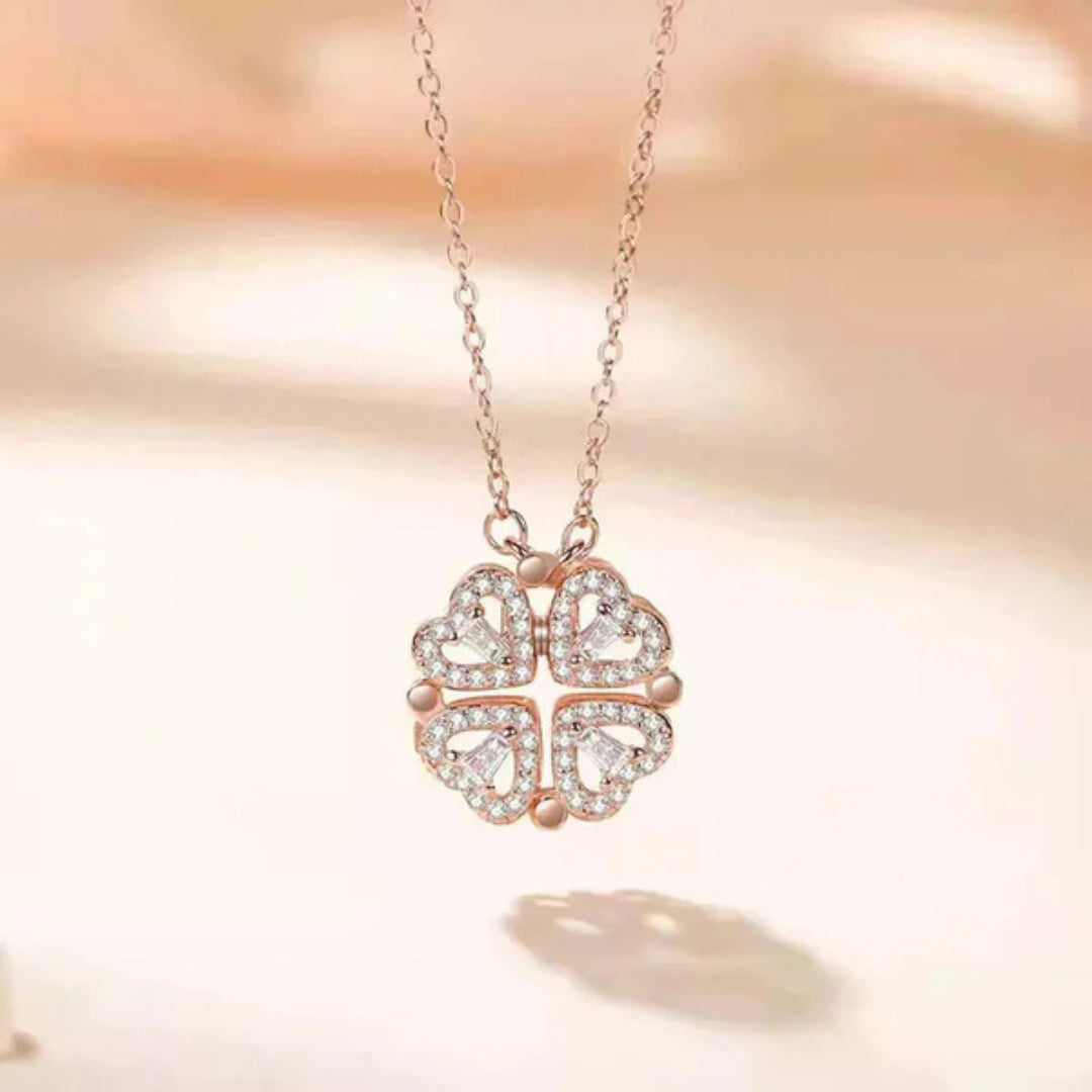 Four Open Heart Rosegold Chain For Women Just Rs.499/-
