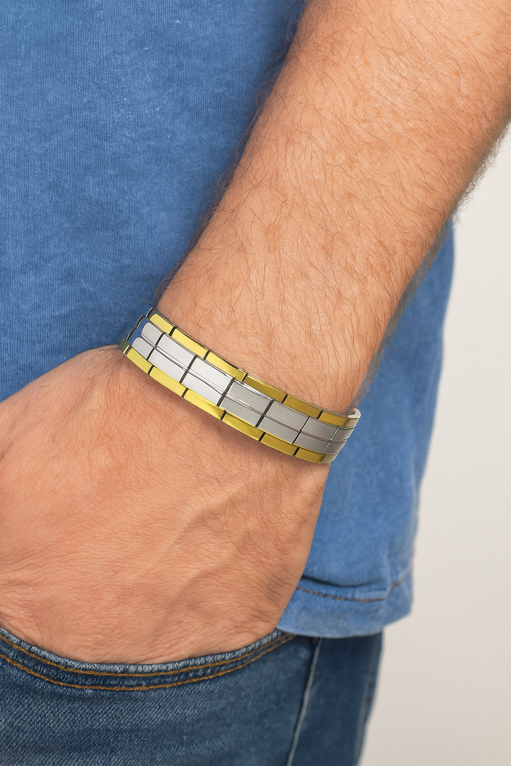 Titanium Magnetic Bracelet For Men Just Rs. 999/-