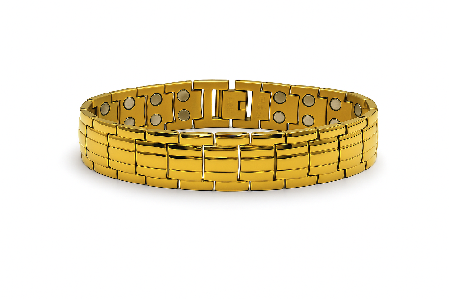 Golden Titanium Bracelet For Men Just Rs.1099/-