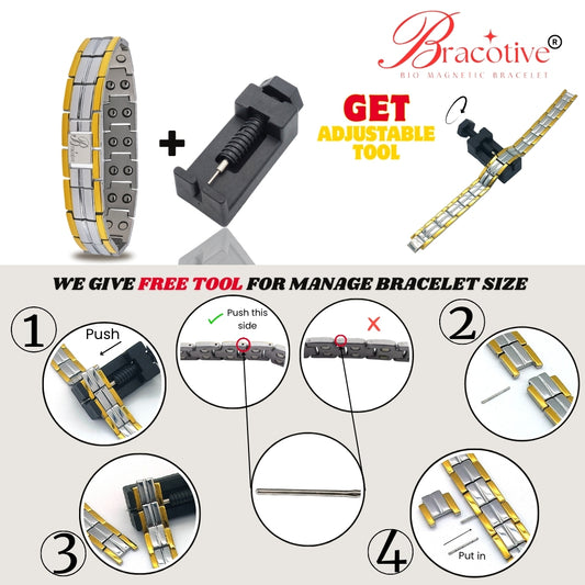 Titanium Magnetic Bracelet For Men Just Rs. 999/-