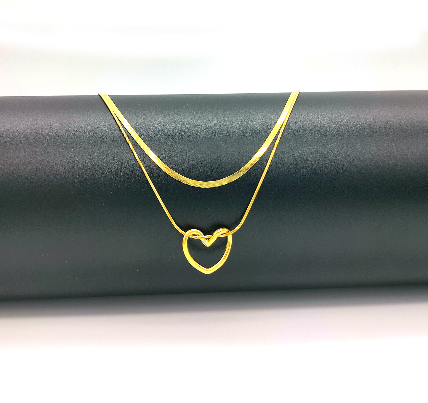 Double Chain Heart Pendant For Women Just Rs.399/-