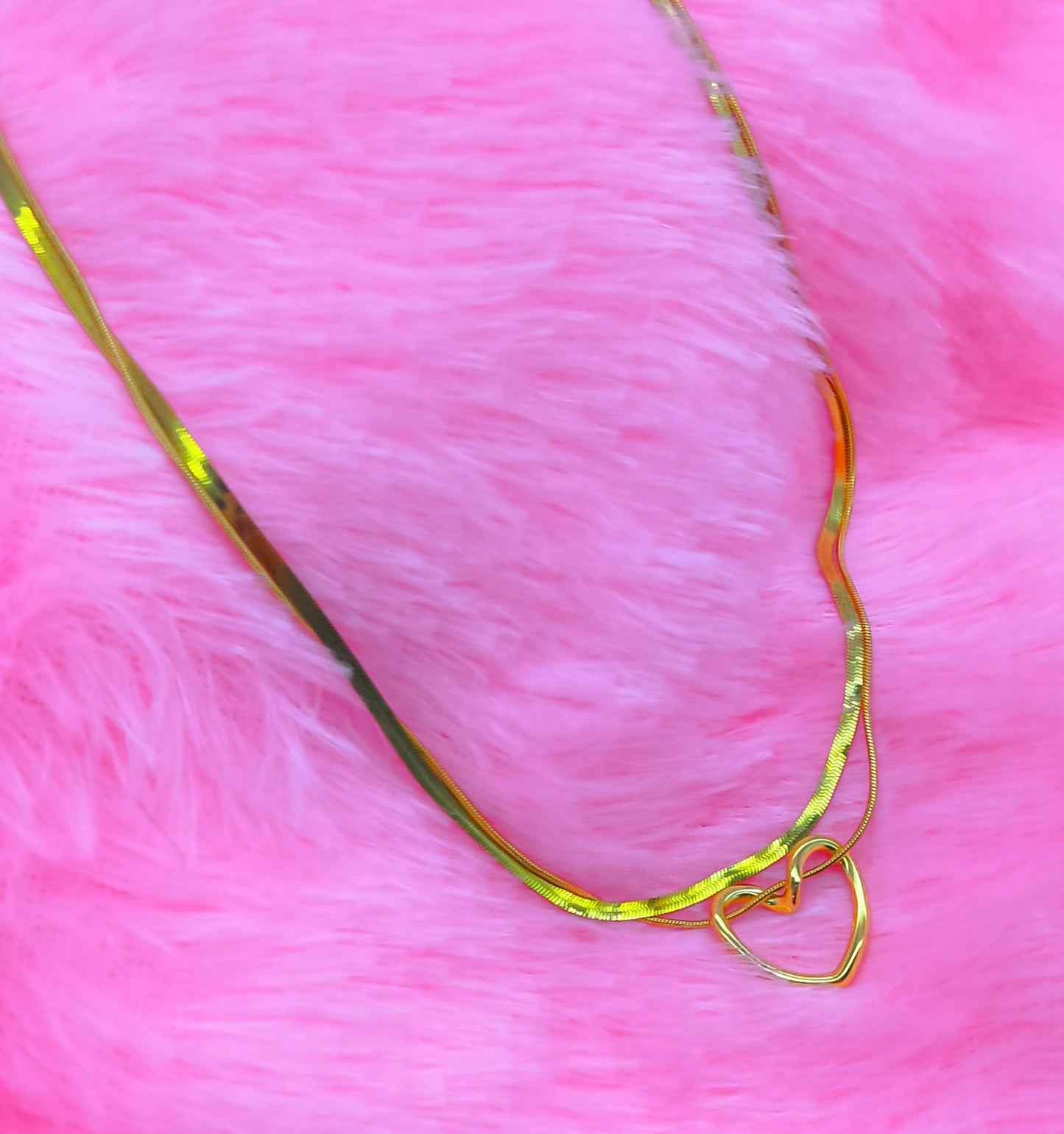 Double Chain Heart Pendant For Women Just Rs.399/-