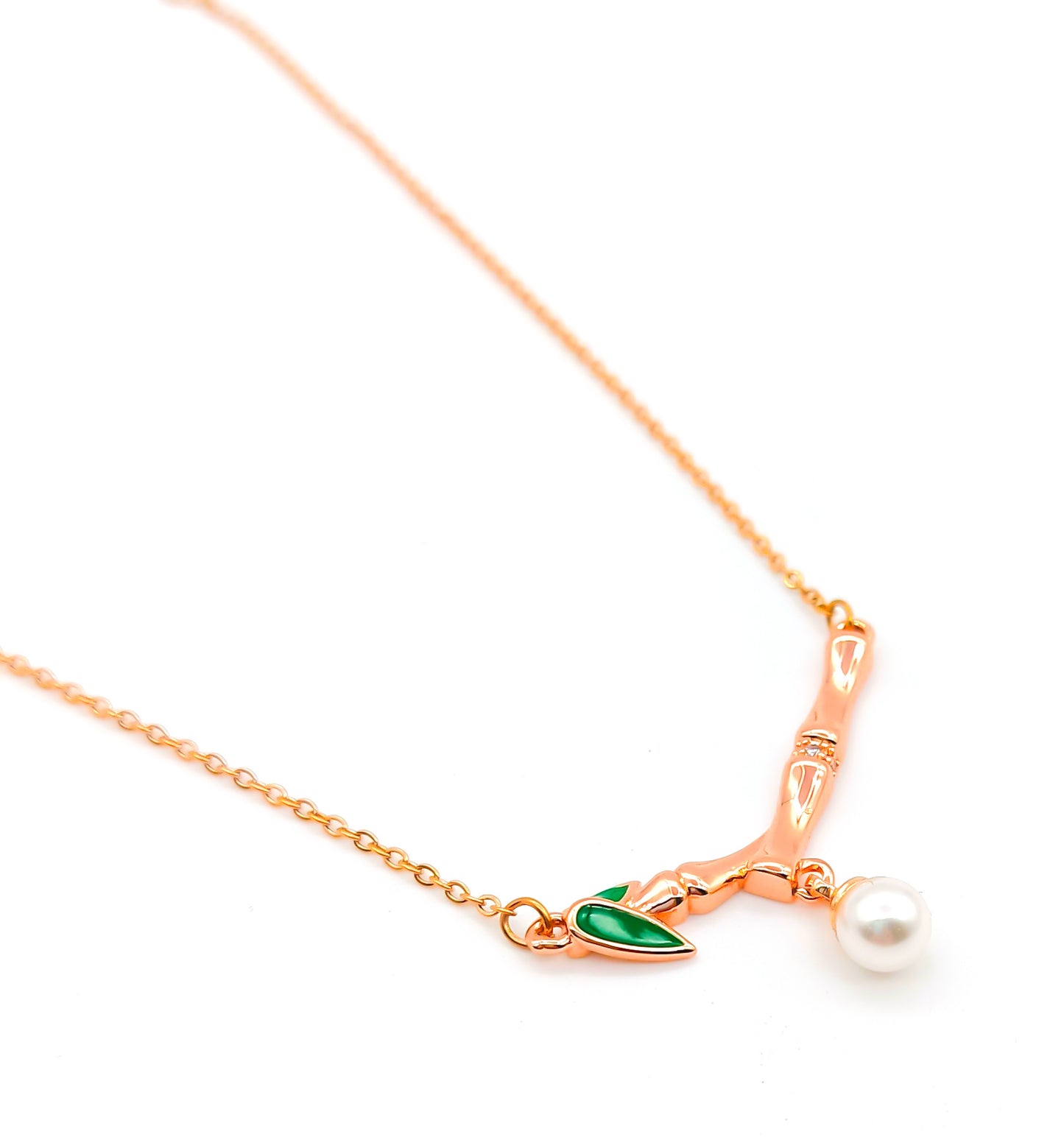 Stylish Rosegold Anti Tarnish Waterproof Daily Wear Necklace For Girls&Women Best Gift For Birthday