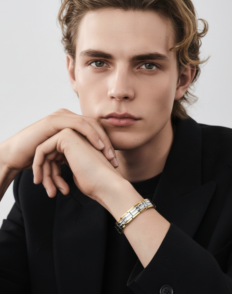 Titanium Magnetic Bracelet For Men Just Rs. 999/-