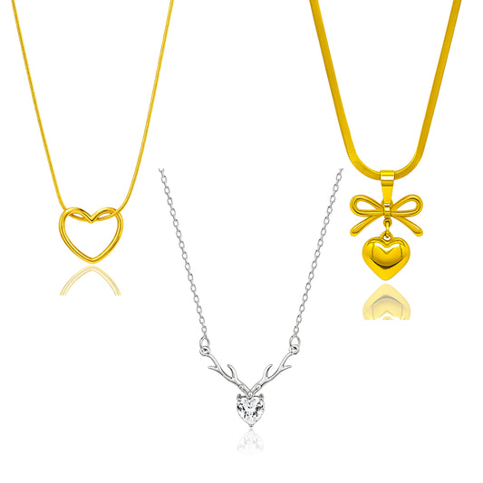 Set Of 3 Combo Necklace For Women @Just Rs.999/-