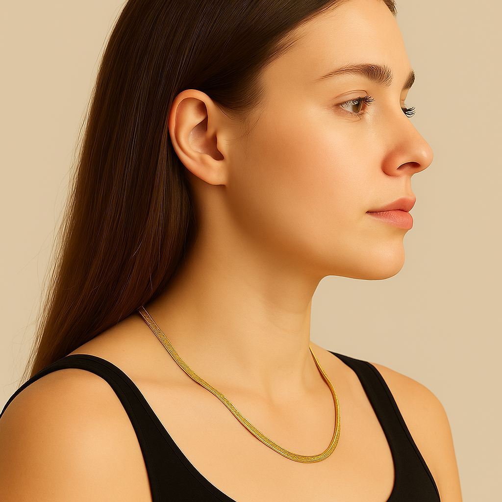 Trendy Plain Snake Chain For Women Dailywear Officewear Simple Chain For Girls