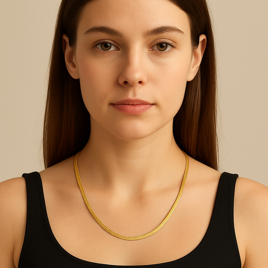 Trendy Plain Snake Chain For Women Dailywear Officewear Simple Chain For Girls